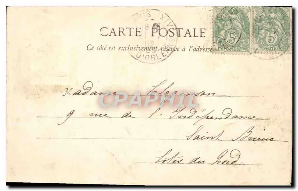 Paris - La Fontaine de Carpeaux — Verlag und Seriennummer nicht lesbar - Rückseite