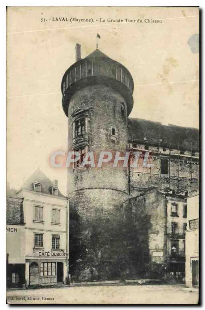 Die Große Turm des Schlosses — La Vallée (Mayenne) — J. Norel, Verlag, Rennes - Vorderseite