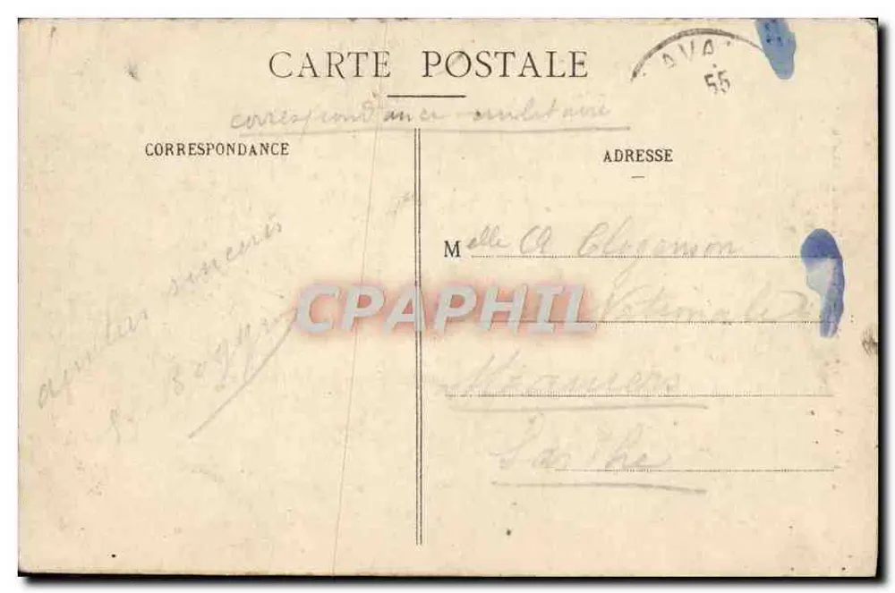 Die Große Turm des Schlosses — La Vallée (Mayenne) — J. Norel, Verlag, Rennes - Rückseite
