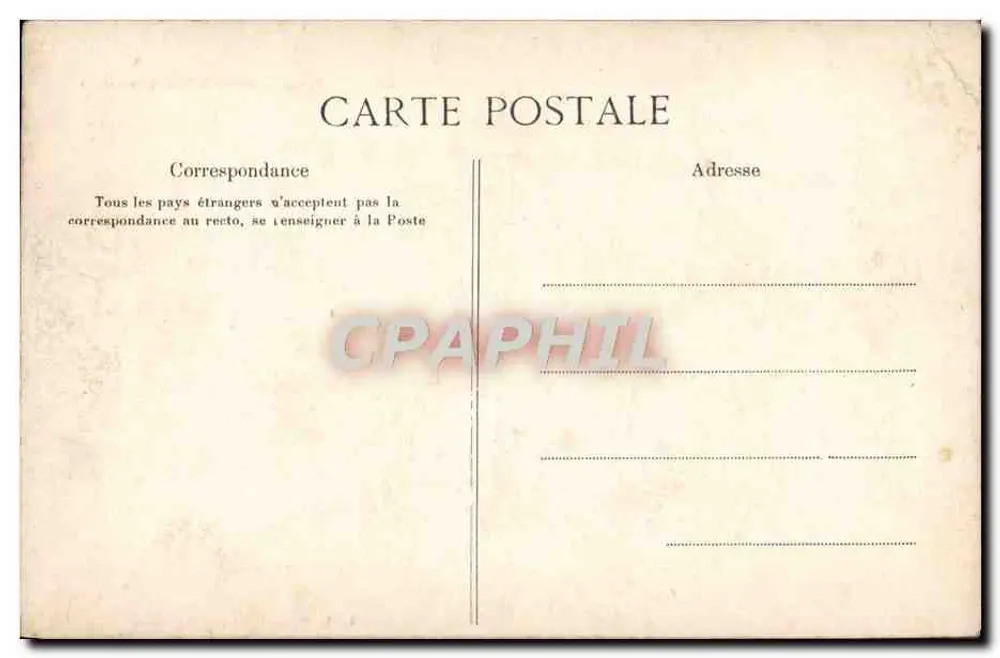 O Castelo de Éporcé (Sarthe) — vista do castelo com torre redonda e pinheiros — editor L. L. M. Salle des Dépêches - Verso