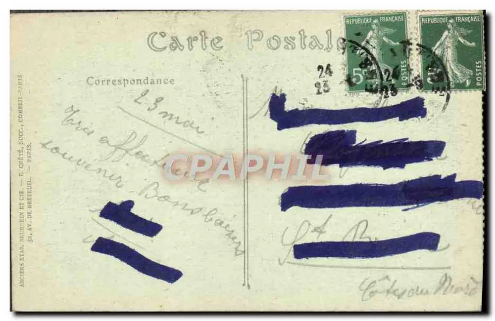 Zamek w Pau — widok zamku — JND Phot. - Rewers