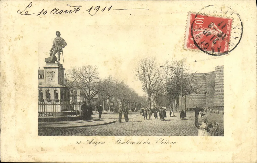 Angers — Boulevard du Chileau — éditeur inconnu, n°25 - Frente