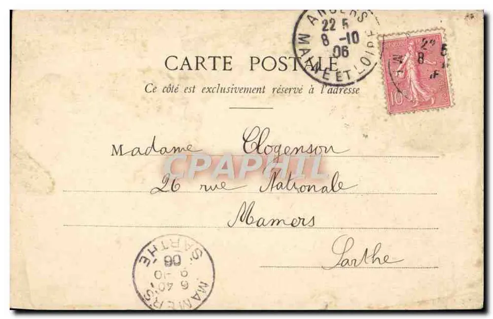 Angers - O Hospital Ambroise Paré — editor desconhecido, n°78 - Verso