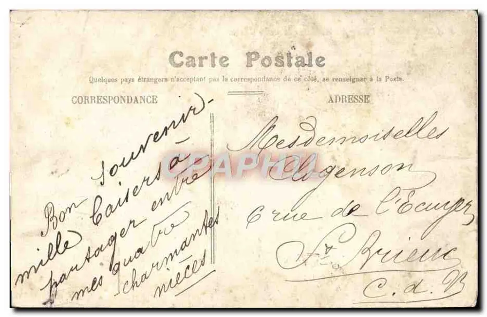 Angers — Place du Ralliement et la Poste — éditeur ANGERSAINE - Verso