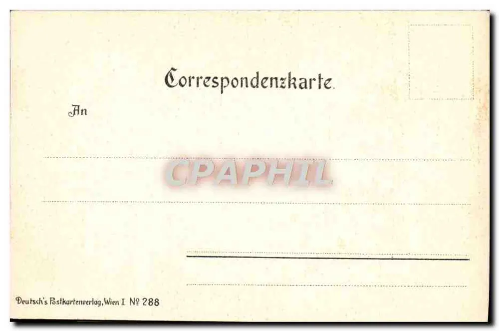 K. K. Hofburg — Wiedeń — Deutsch's Postkartenverlag, Wiedeń I N° 288 - Rewers