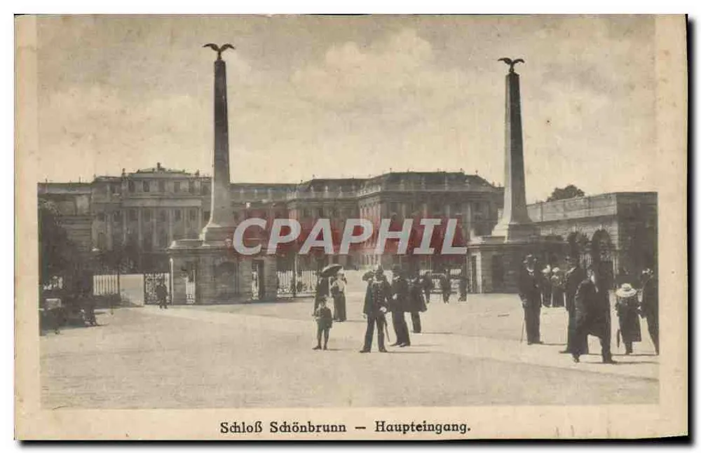 Schloß Schönbrunn — Haupteingang — editor não identificado, número de série não visível - Frente