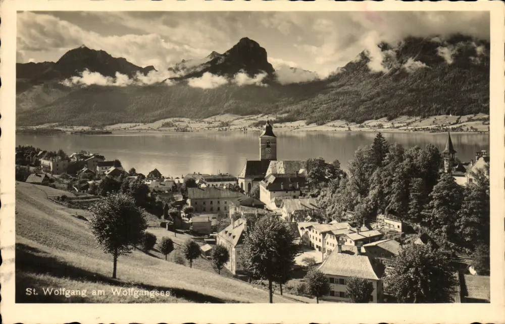 St. Wolfgang am Wolfgangsee — vista panorâmica — Foto Gastberger, St. Wolfgang - Frente