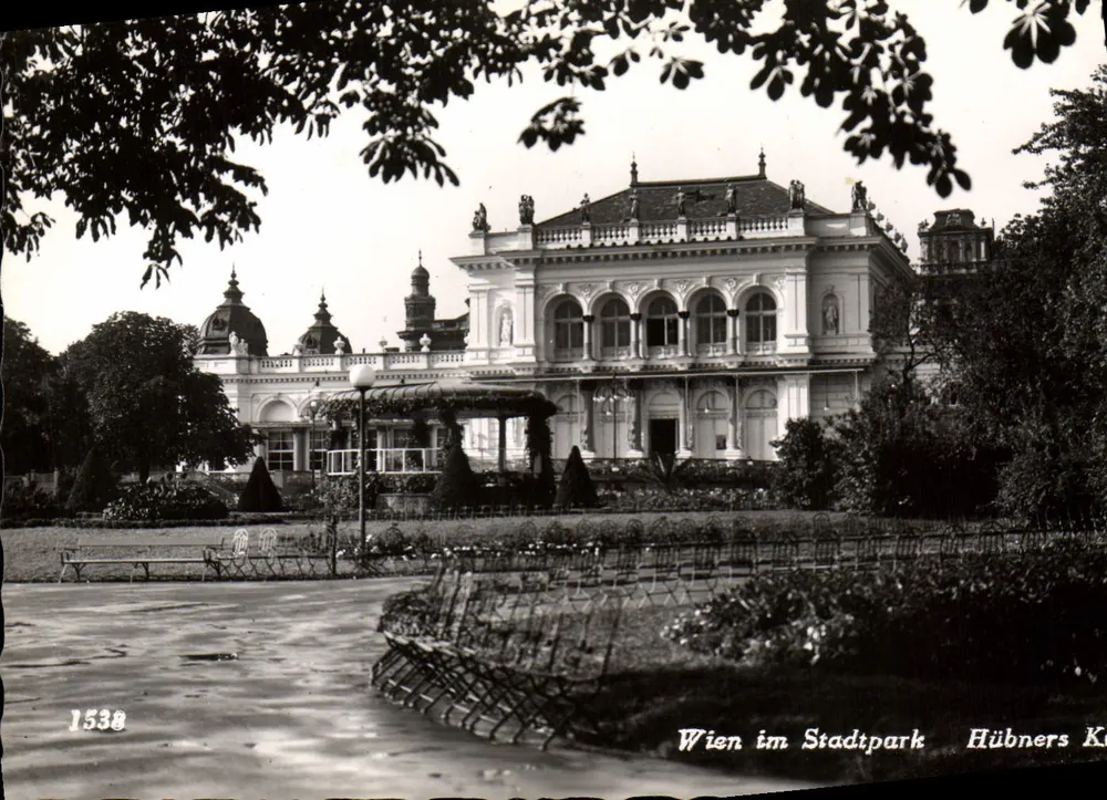 Wien im Stadtpark — Hübners Karten — Nr. 1538 - Vorderseite