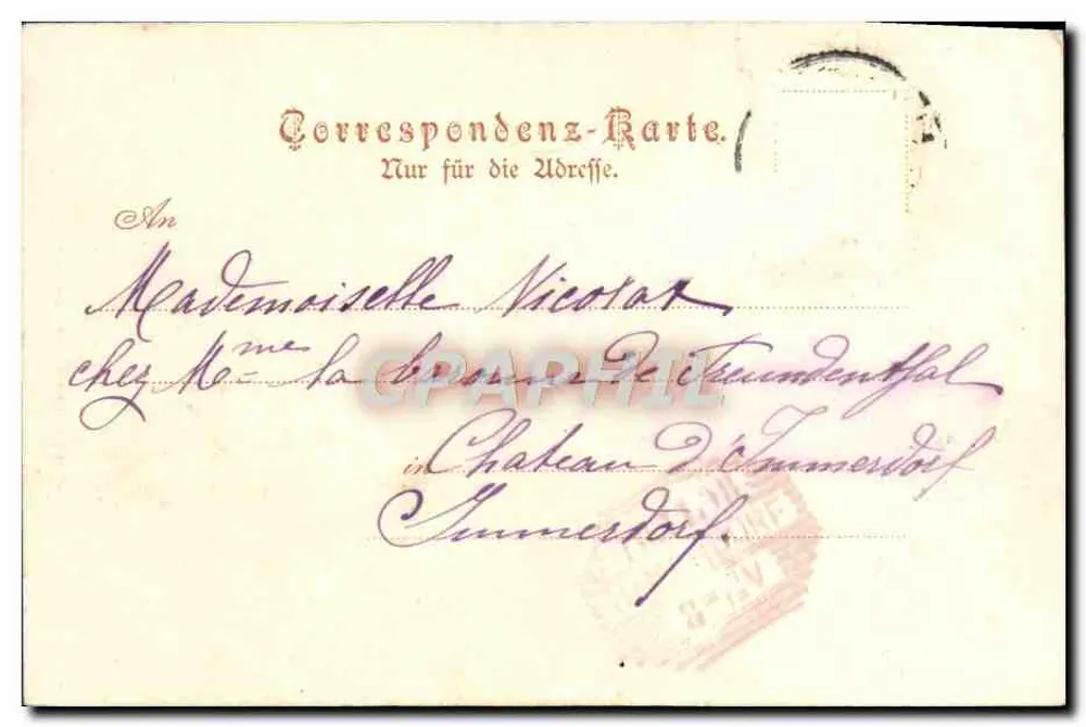 Bellaia mit Burggasse — 1. Bes. — Edgar Schmidt, Dresden, Nr. 1953 - Rückseite