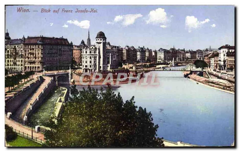 Wien — Ansicht des Franz-Josef-Kanals — unbekannter Verlag, Seriennummer 10521 - Vorderseite