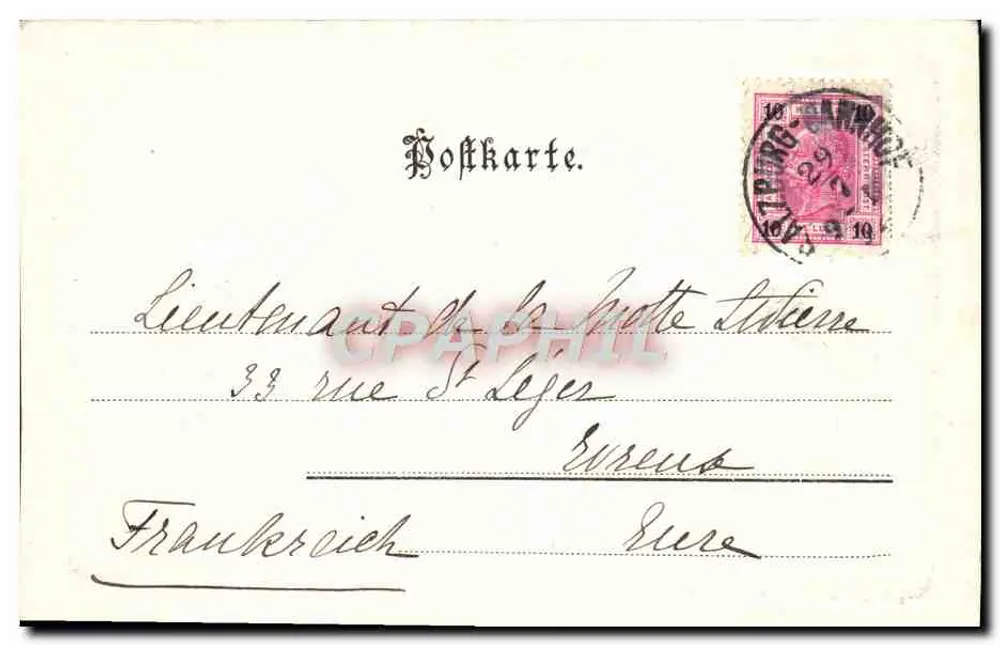 Salzburgo — Fortaleza Hohen-Salzburg — Schaat & Dathe, Trier - Verso