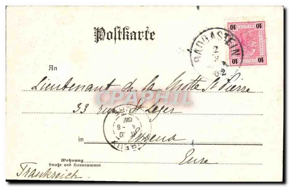Curort Ischl, Ob-Oe, 500 m. ü. M. — vista panorâmica — C. Ledermann jr., Wien i. Fleischmarkt 12, n° 5598 - Verso