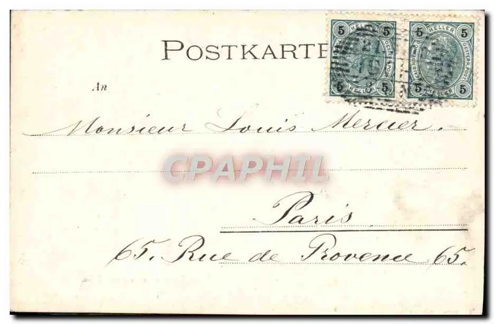 Ischl — vista da Villa Kaiser — Würthle & Sohn, Salzburgo 349 - Verso