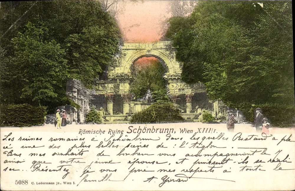 Rovine romane a Schönbrunn — Vienna XIII — C. Ledermann jr. n°5088 - Recto