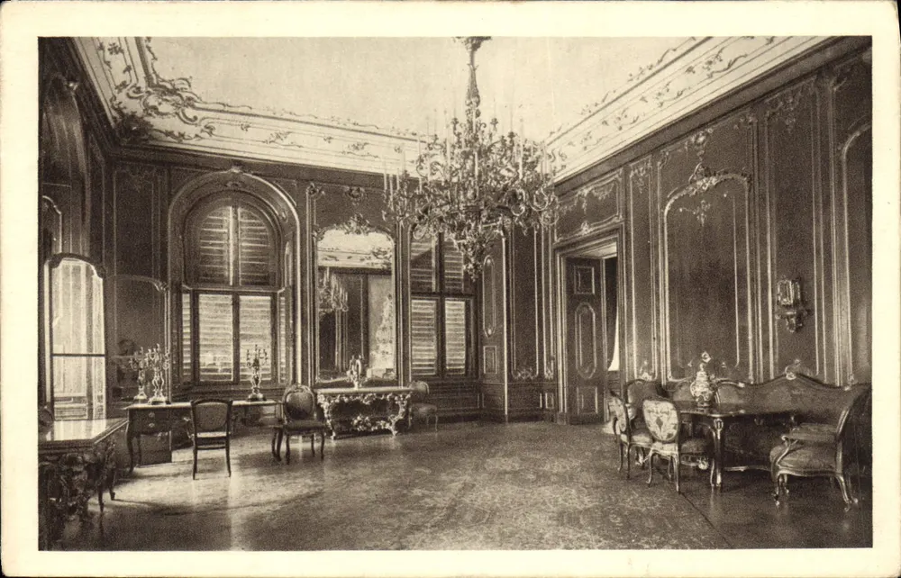 Viena—Schönbrunn, Castillo — Sala del Nocciolo (Gran despacho del emperador Francisco José I) - Anverso