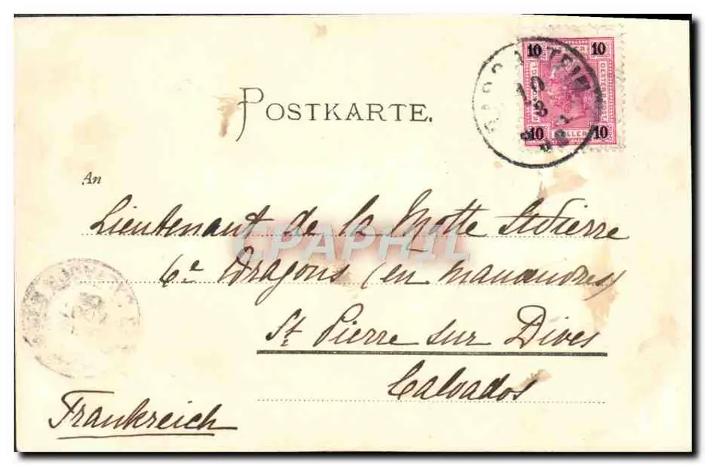 Hassfeld, Archiduquesa Valerie-Hütte — montañas nevadas, cabaña alpina — Wunthele & Sohn, Salzburgo, n° 321 - Reverso