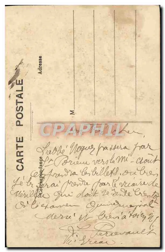 O Pregador — R. Le Mée — Carte postale - Verso
