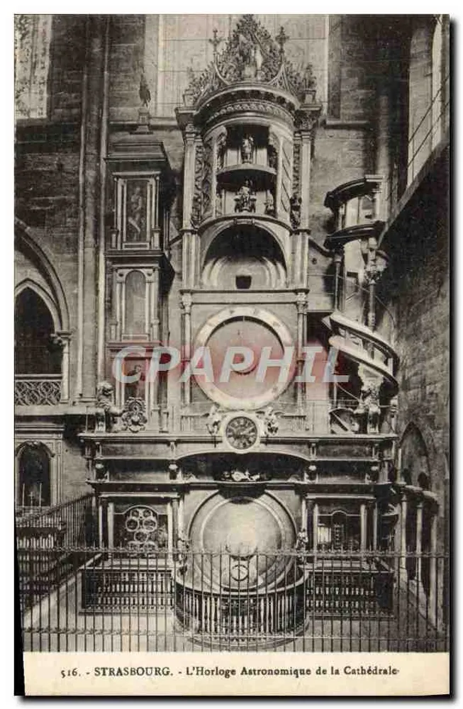 Straßburg - Die astronomische Uhr der Kathedrale — n° 16 - Vorderseite