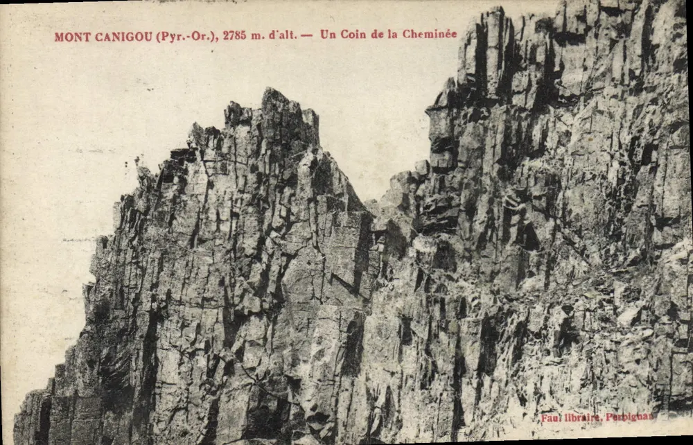 Mont Canigou (Pyr.-Or.), 2785 m.d'alt. — Ein Stück vom Kamin — Fau Buchhändler, Perpignan - Vorderseite