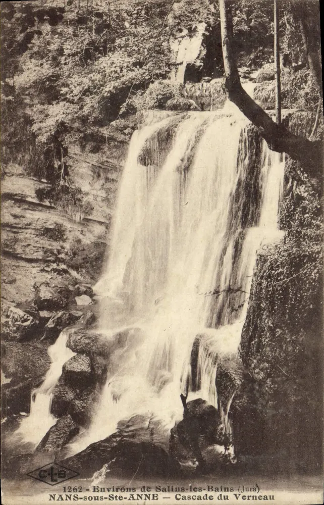 Cascades du Verneau — Umgebung von Salins-les-Bains (Jura) — NANS-sous-Ste-ANNE — N° 1262 - Vorderseite