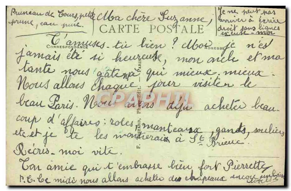 Bois de BOULOGNE - El Castillo de Longchamp — E.M., n°5083 - Reverso