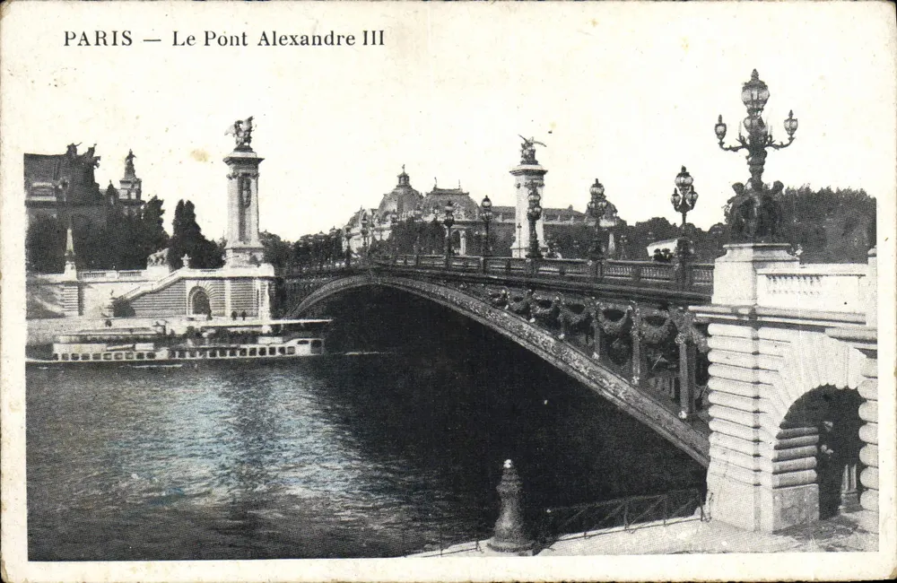 PARIS — O Pont Alexandre III — Editor não visível - Frente