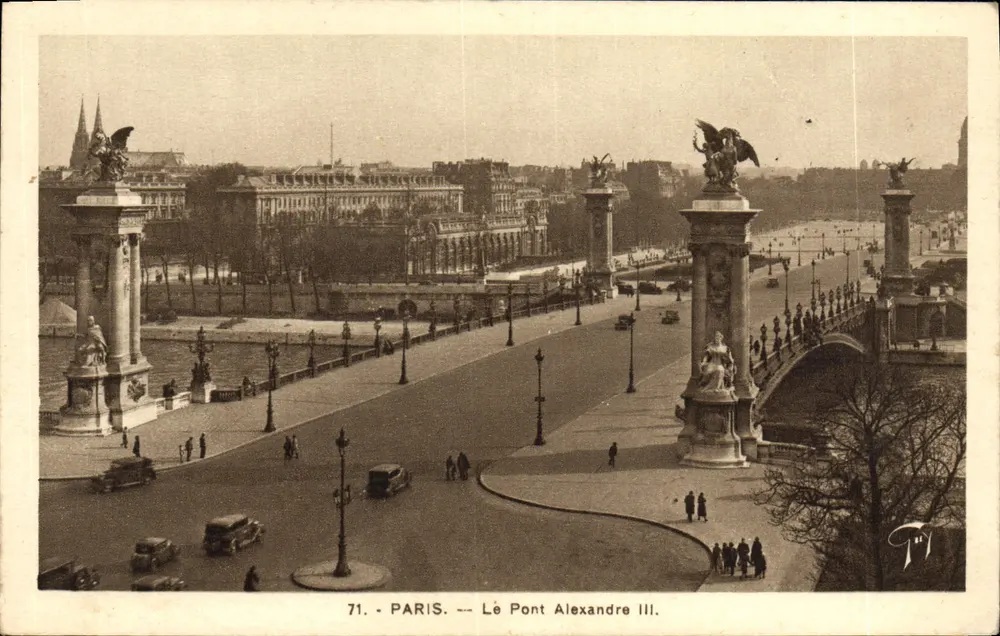 Paryż — Most Alexandre III — A. Leconte, 38, rue Ste-Croix-de-la-Bretonnerie, Paryż - Awers