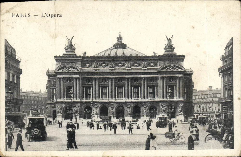 PARIS — L'Opéra — vue de la façade principale — éditeur AKÉ - Frente