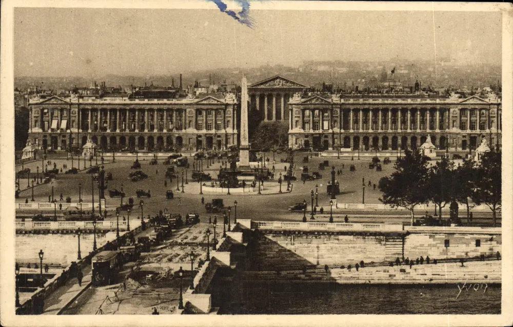 Plaza de la Concordia — vista general — Les Éditions d'Art YVON, n°195 - Anverso