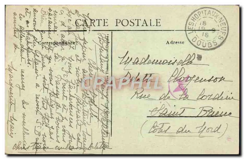 Le Frambourg - La Cluse und die Festungen Joux und Larmont — Visé Paris, n° 631 - Rückseite