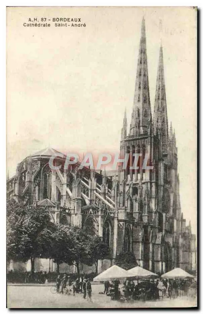 Bordeaux — Catedral de São André — A.H. 87 - Frente