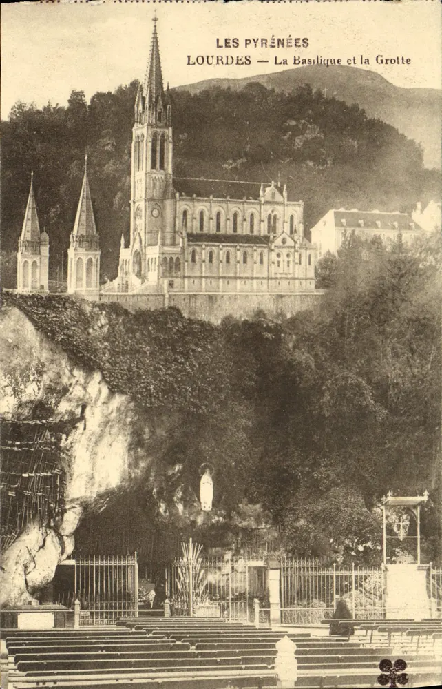 Lourdes — A Basílica e a Gruta — Editor não visível - Frente