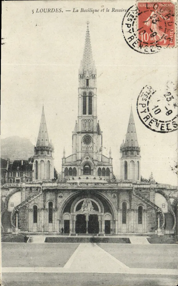 Lourdes — A Basílica e o Rosário — Editor: P. C. Lourdes - Frente