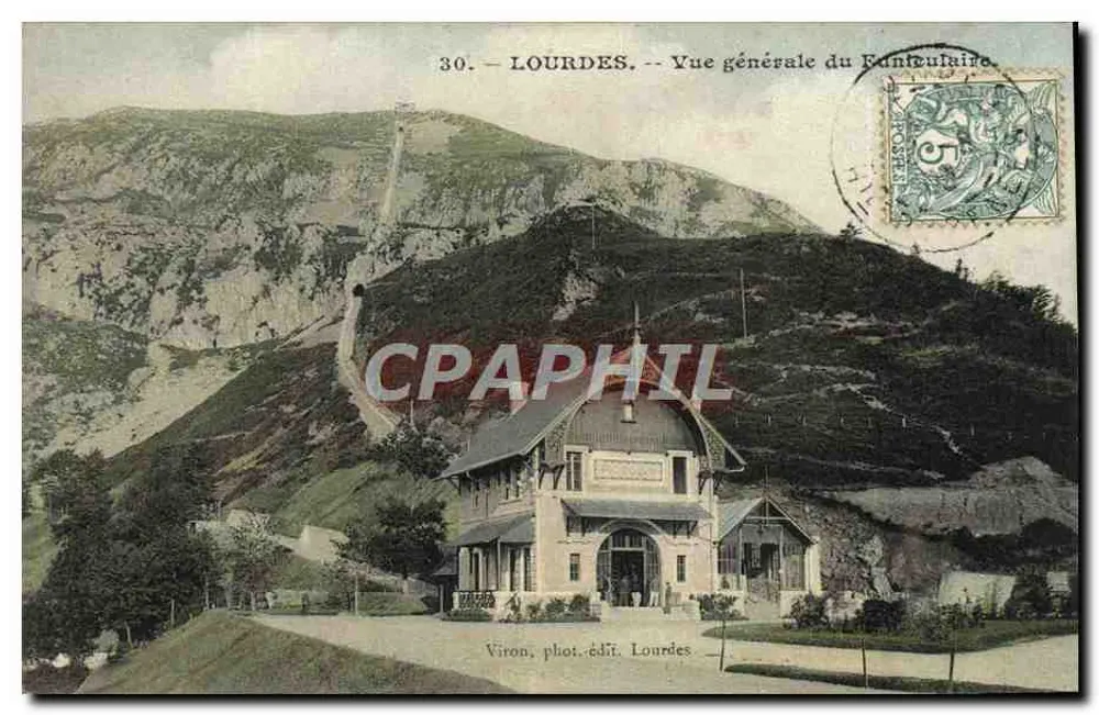 Lourdes — Vista geral do Funicular — Viron, fot. editor Lourdes - Frente
