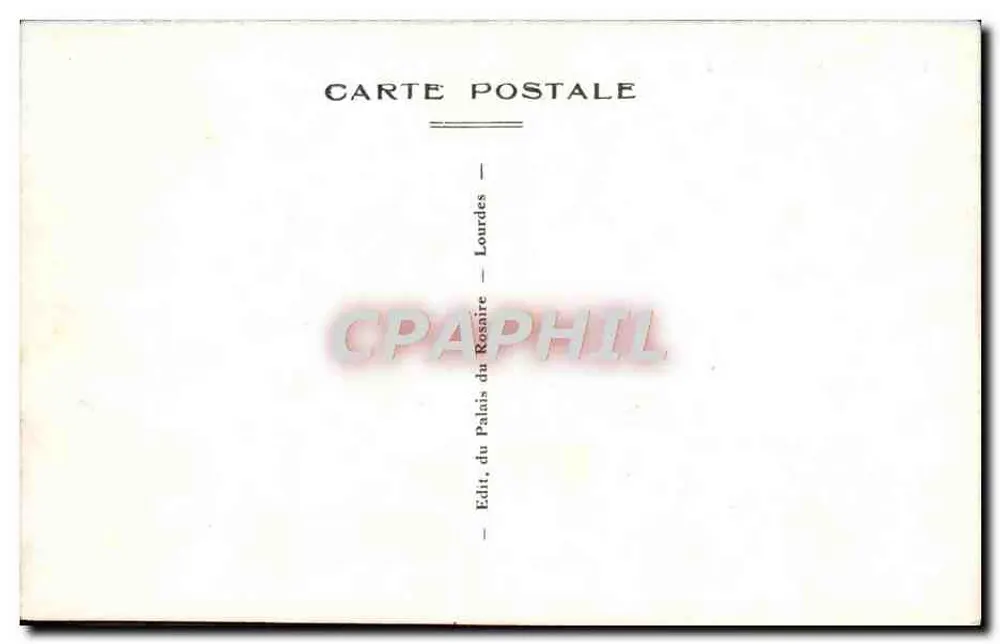 Lourdes — Castelo Forte — Editor: Palácio do Rosário - Verso
