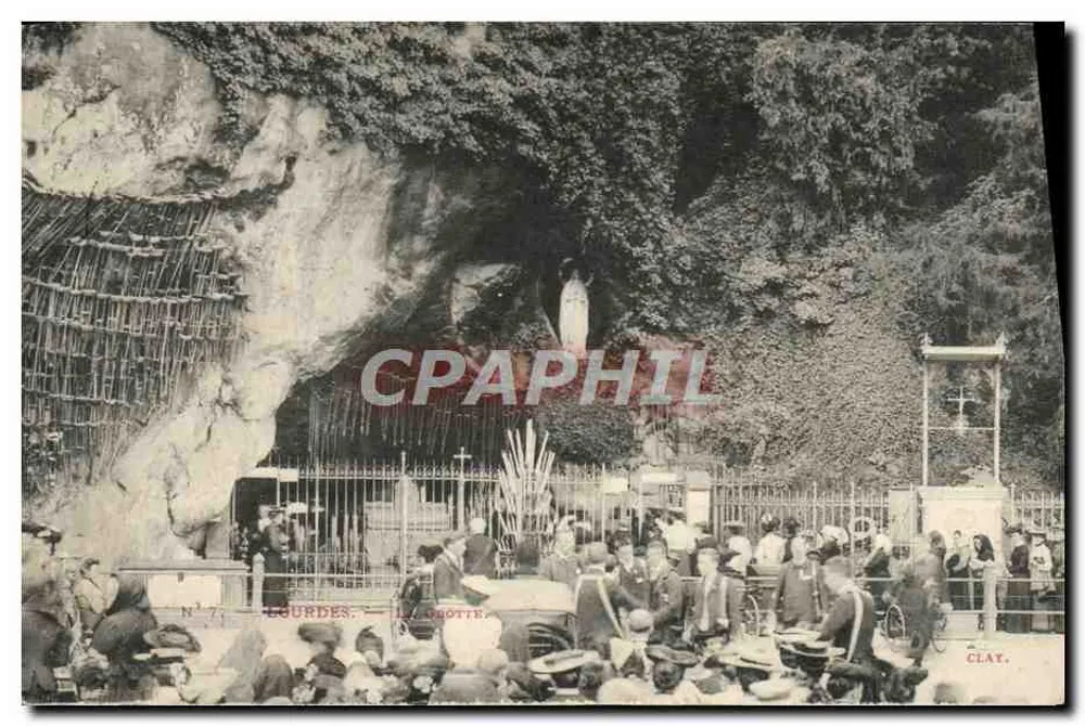 Lourdes — A Gruta — Editor Clat, N° 7 - Frente