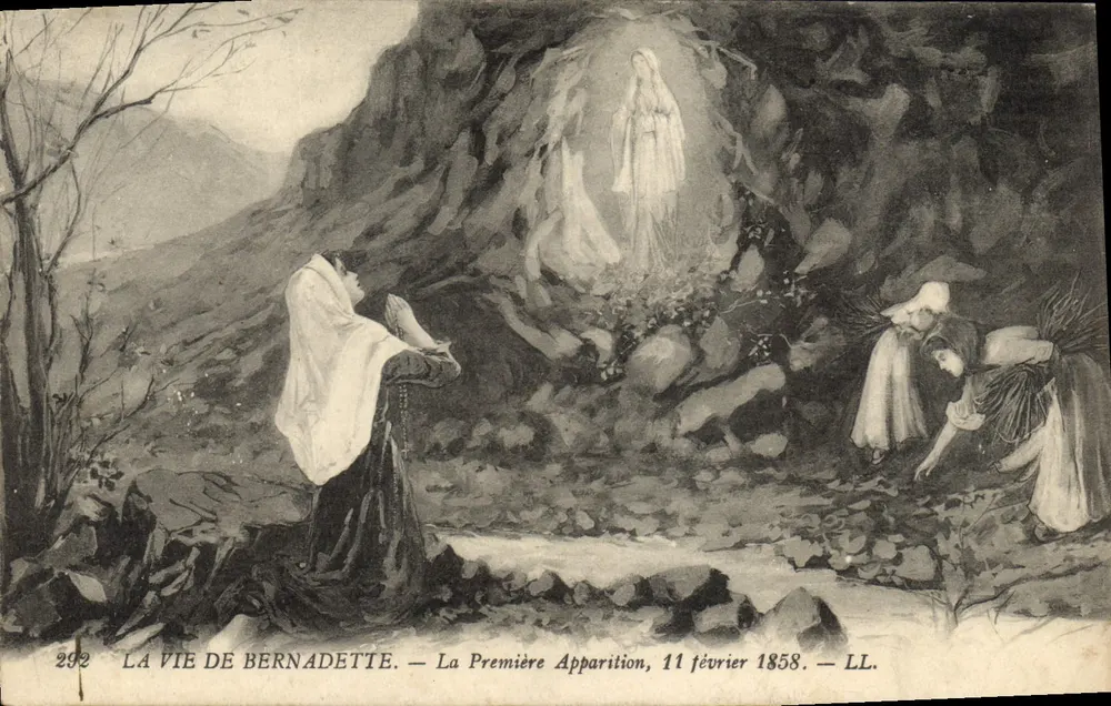 Das Leben von Bernadette — Die erste Erscheinung, 11. Februar 1858 — LL. - Vorderseite