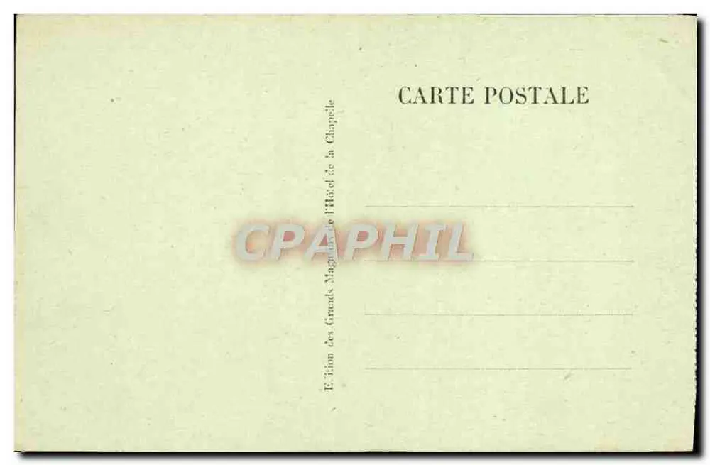 Lourdes — Processão do Santo Sacramento — Edição dos Grandes Magazines do Hotel da Capela - Verso