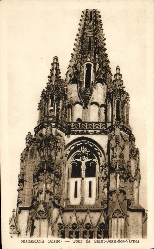 Soissons (Aisne) — Torre de Saint-Jean-des-Vignes - Frente
