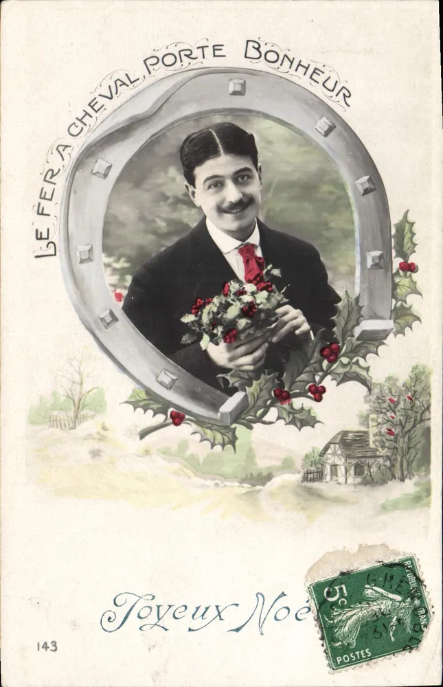 Glücksreiter — Weihnachtskarte — Marque-Sirius n°143 - Vorderseite