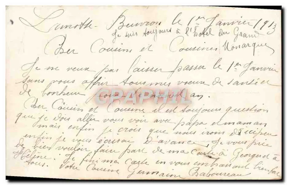 Lächelnde junge Frau mit Blumenbouquet — Frohe Neujahr — n° 2879/80 - Rückseite