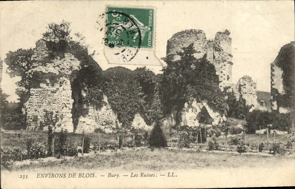 Environs de Blois — Les Ruines de Bury — LL. — n° 233 - Recto