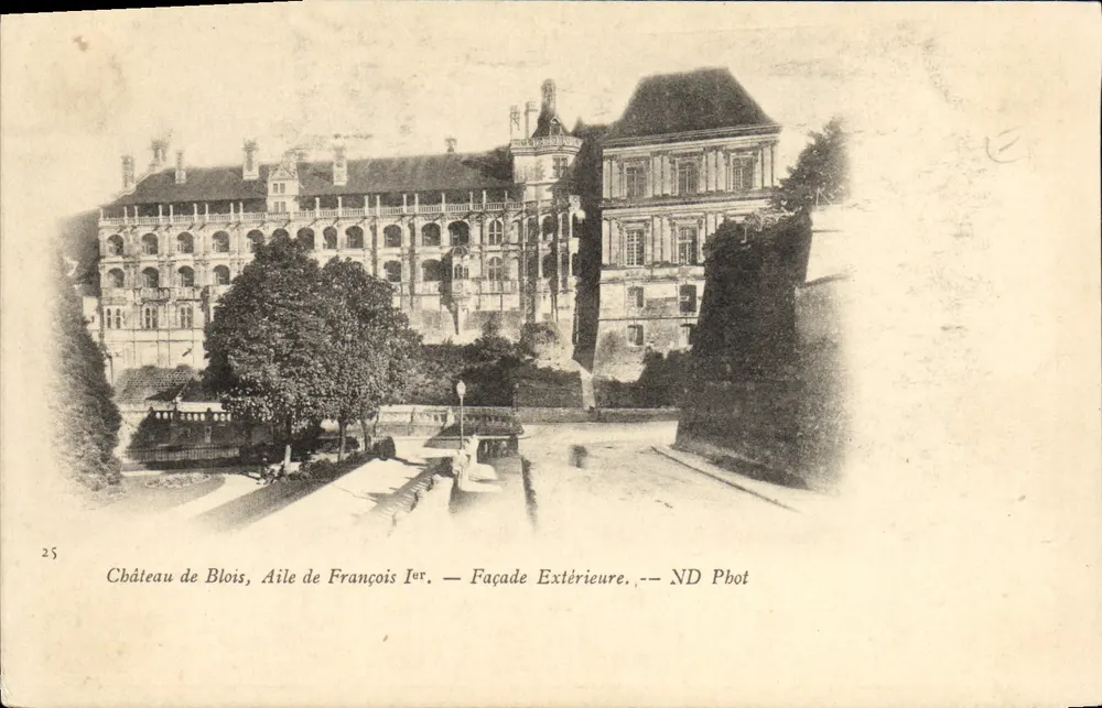 Schloss Blois, Flügel von François Ier — Außenfassade — ND Fotografie - Vorderseite
