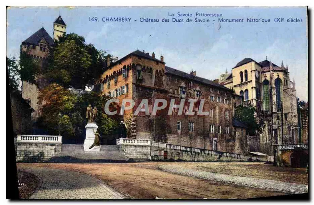Chambery - Schloss der Herzöge von Savoyen - Historisches Denkmal (11. Jahrhundert) - Vorderseite