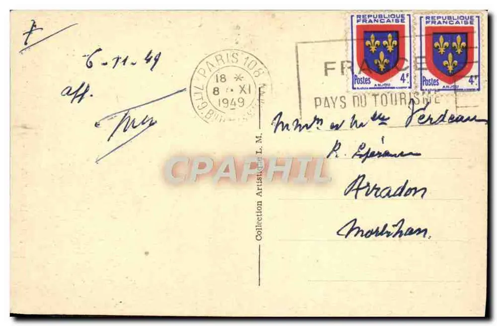 Floresta de FONTAINEBLEAU — O caminho dos Carvalhos — n°102 - Verso