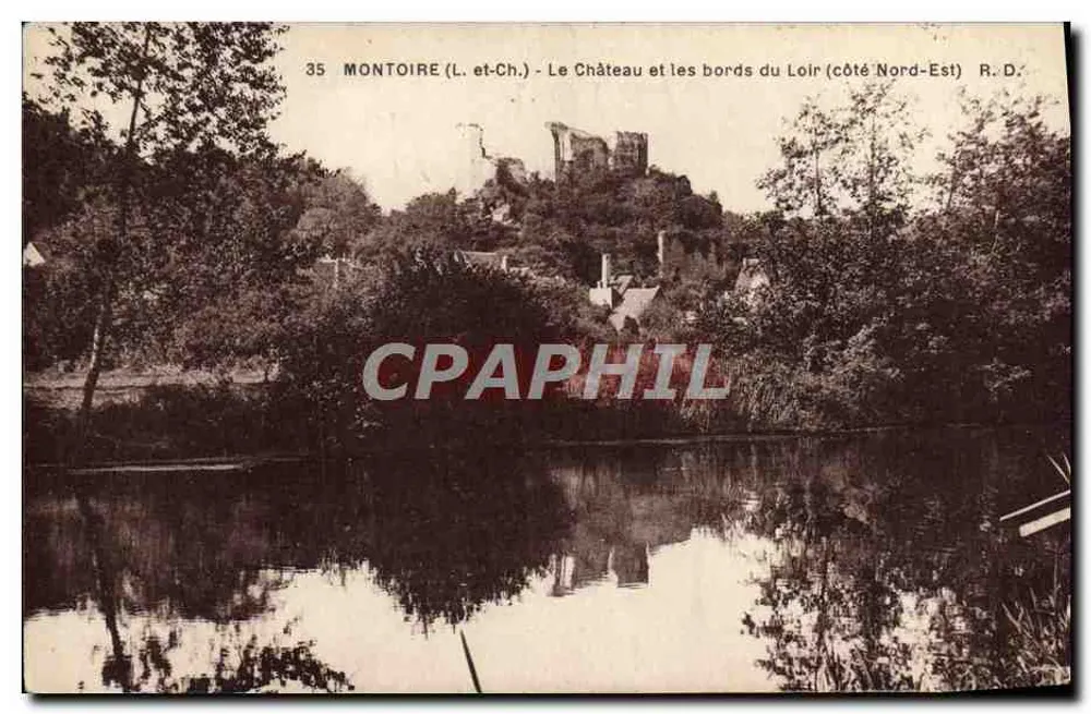 Montoire (L. et-Ch.) - Das Schloss und die Ufer des Loir (Nord-Osten) - R. D. - Vorderseite