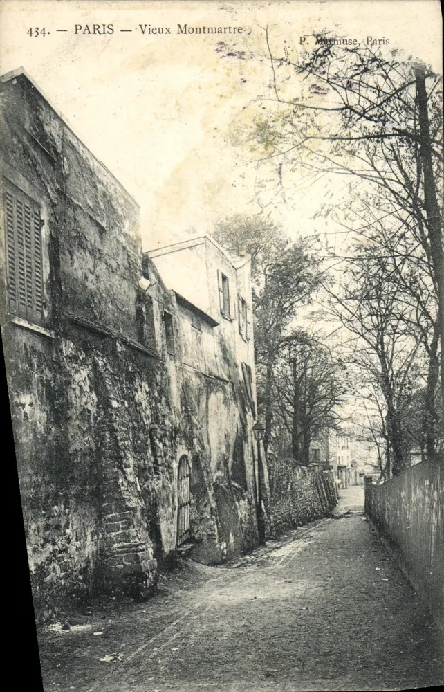 Paris — Velho Montmartre — P. Magniuse, Paris, n° 434 - Frente