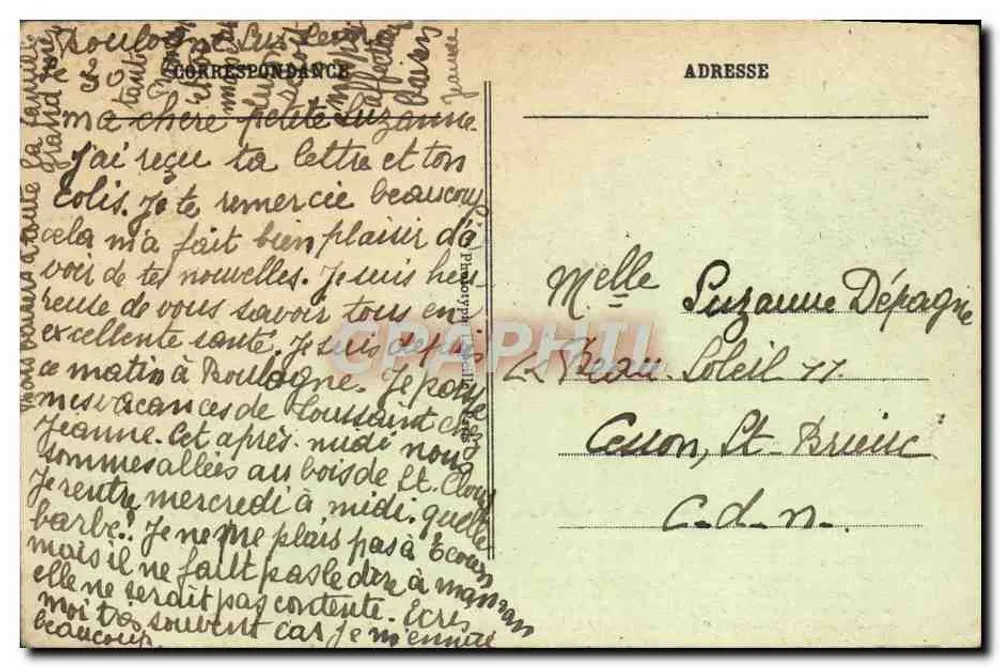 Castelo de Saint-Cloud — Vista tirada da segunda cour — Editor não identificado, n° 45 - Verso