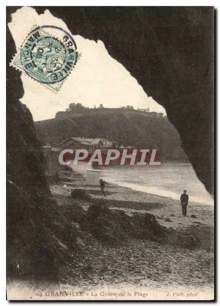Granville - A Grotta da Praia — J. Puet fot. - Frente