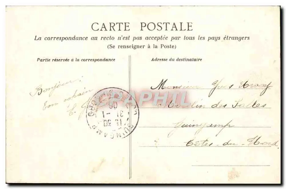 Granville - A Grotta da Praia — J. Puet fot. - Verso